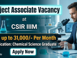 CSIR IIIM Recruitment 2026 | Project Associate Jobs in Chemistry
