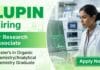 Lupin Hiring for Research Associate Jobs | Organic Chemistry Candidates Apply Now
