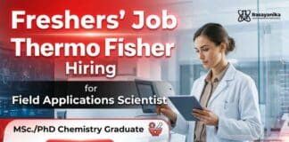MSc Chemistry Freshers Job at Thermo Fisher Careers | Apply Now Thermo Fisher Careers hiring MSc Chemistry freshers for Field Applications Scientist II roles in Bangalore.