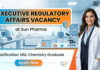 MSc Chemistry Job at Sun Pharma | Senior Executive Regulatory Affairs