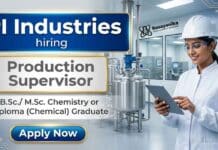 Chemistry Jobs at PI Industries Careers | Apply Now PI Industries Careers hiring for Production Supervisor Jobs in chemical manufacturing and plant operations.