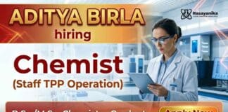 Chemistry Job Quality Control Job Assistant Officer industrial water treatment and laboratory operations
