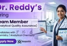 Dr. Reddy’s Careers Hiring for Analytical Quality Assurance Chemistry Jobs