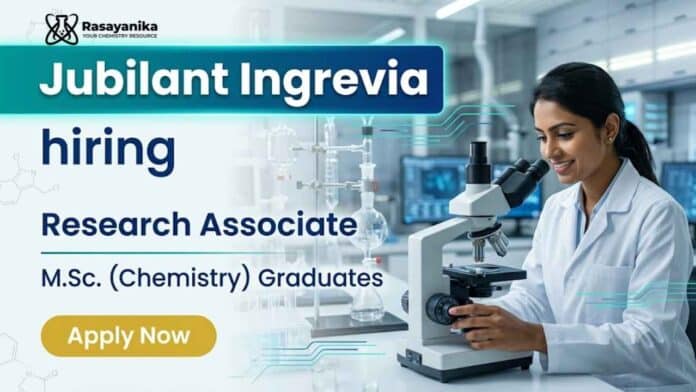 Jubilant Ingrevia Careers Hiring Senior Research Associate for Analytical Chemistry Jobs Jubilant Ingrevia Careers Hiring Senior Research Associate for Analytical Chemistry Jobs
