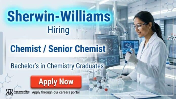 Laboratory Chemist Jobs at Sherwin-Williams Careers for Chemistry Jobs in Bangalore Laboratory Chemist Jobs at Sherwin-Williams Careers for Chemistry Jobs in Bangalore