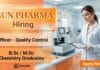 Quality Control Jobs at Sun Pharma | Chemistry Jobs | Apply Now Sun Pharma Careers announced Quality Control Jobs for Chemistry candidates at Toansa location.