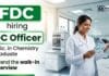 Quality Control Jobs at FDC Careers for M.Sc Chemistry candidates in pharmaceutical manufacturing