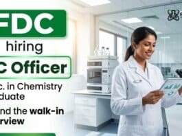 Quality Control Jobs at FDC Careers for M.Sc Chemistry candidates in pharmaceutical manufacturing