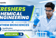 Anthem Hiring Freshers Chemical Engineering Job