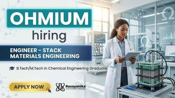 Chemical Engineering Jobs at Ohmium Careers for Jobs in Bangalore Chemical Engineering Jobs at Ohmium Careers for Jobs in Bangalore