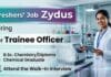 Chemistry Fresher Job at Zydus | Attend the Walk-In Interview Chemistry Fresher Job at Zydus Careers for Trainee Jobs in API Manufacturing