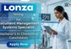 Lonza Careers Offering Chemistry Jobs and Specialist Jobs in Quality Systems Operations