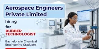 Rubber Technologist Opportunity in Aerospace Industry Jobs for Chemical Engineering Professionals
