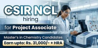 CSIR NCL Recruitment Offering Project Associate Jobs in Advanced Chemistry Research