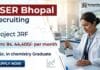 JRF Vacancy at IISER Bhopal Recruitment for Chemistry Research Jobs in organic chemistry project