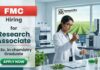 Research Associate Jobs at FMC Careers for Analytical Chemistry Jobs in Hyderabad laboratory research role