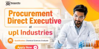 Executive Job at UPL | Chemical Engineering Graduates Apply Now