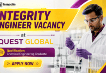 Chemical Engineering Job at Quest Global | Integrity Engineer – Pipeline Quest Global Hiring Chemical Engineering Graduates | Integrity Engineer – Pipeline
