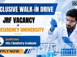 Junior Research Fellowship Vacancy at Presidency University 2026