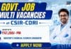 CSIR-CDRI Recruitment: Govt Chemistry Research Jobs