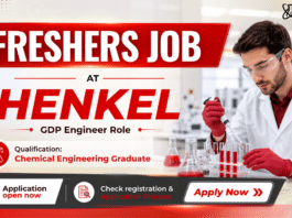 Freshers Chemical Engineering Job at Henkel | GDP Engineer Role