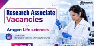 Research Jobs at Aragen Life Sciences for MSc Chemistry Research Associate Jobs | Organic Chemistry Jobs