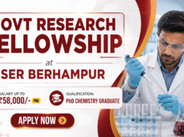 IISER Berhampur Recruitment 2026 | Govt Research Fellowship