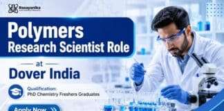 Freshers Chemistry Jobs in Bangalore | Polymers Scientist Role at Dover India Polymers Scientist Jobs at Dover India for Chemistry Freshers