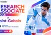 Research Associate Job at Saint Gobain | MSc Chemistry Jobs