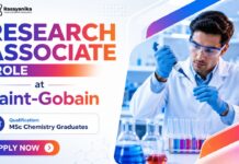 Chemistry Research Job at Saint Gobain | Apply Now Research Associate Job at Saint Gobain | MSc Chemistry Jobs