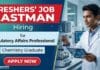Eastman Careers announces a Chemistry Freshers Job opportunity for candidates interested in Regulatory Affairs Jobs and compliance operations.