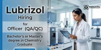 Lubrizol Careers announces Chemist Jobs for professionals seeking Chemistry Jobs in quality assurance and quality control operations.