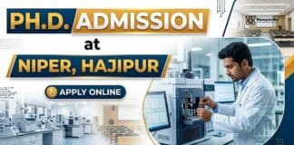 Ph D Admission 2026 – NIPER Vacancy for Advanced Chemistry Research