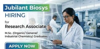 Research Associate Jobs at Jubilant Biosys Careers Chemistry Jobs in organic synthesis and drug discovery pharmaceutical research Bengaluru