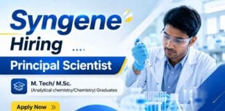 Principal Scientist Jobs Syngene Careers Analytical Chemistry Jobs Bangalore Recruitment