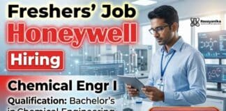 Chemistry Freshers Job at Honeywell | Chemical Engineer Role Chemistry Freshers Job at Honeywell Careers for Chemical Engineer Jobs entry-level role in Gurugram engineering sector