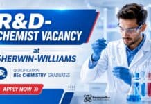 BSc Chemistry Job at Sherwin-Williams | R&D Chemist
