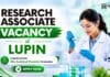 Lupin Hiring Analytical Chemistry Graduates | Research Associate Roles Research Associate Job at Lupin | MSc Chemistry Jobs