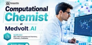 Exclusive Computational Chemist Job at Medvolt AI | Earn upto: ₹12 LPA Salary Chemistry Jobs at Medvolt AI | Computational Chemist