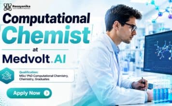 Exclusive Computational Chemist Job at Medvolt AI | Earn upto: ₹12 LPA Salary Chemistry Jobs at Medvolt AI | Computational Chemist