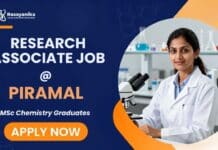 Piramal Hiring R&D Roles | Chemistry Graduates Apply Now MSc Chemistry Job at Piramal | Research Associate Role