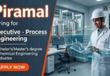 Chemical Engineering Jobs at Piramal Careers for Process Engineering professionals in pharmaceutical manufacturing