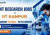 MSc Chemistry Job at IIT Kanpur | Government Research Jobs