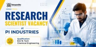Scientist Job Opening at PI Industries | Chemical Engineering Job Research Scientist Jobs at PI Industries | Chemical Engineering Job