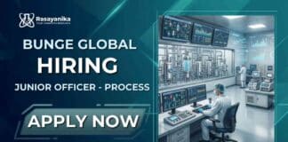 Junior Officer managing refinery process operations at Bunge