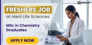 Freshers Chemistry Jobs at Meril Life Sciences for graduates seeking Meril Careers and Trainee Jobs