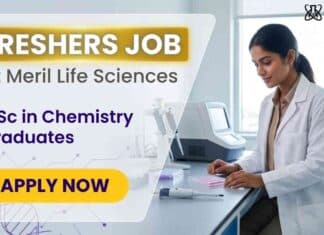 Freshers Chemistry Job Opening at Meril – Don’t Miss This Opportunity!! Freshers Chemistry Jobs at Meril Life Sciences for graduates seeking Meril Careers and Trainee Jobs