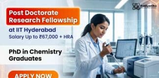 Post-Doctoral Research Fellow at IIT Hyderabad for Chemistry Research Jobs and Clean Energy Research