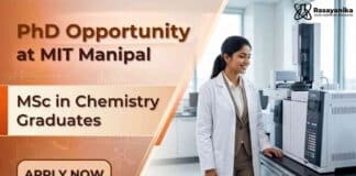 Fully Funded MIT Manipal PhD Program for MSc Chemistry Graduates | Admission Open PhD Program at MIT Manipal for Semiconductor Research and Chemical Sciences PhD Students