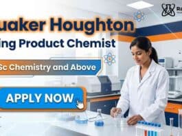 Chemistry Jobs at Quaker Houghton for professionals seeking Chemist Jobs in Kolkata